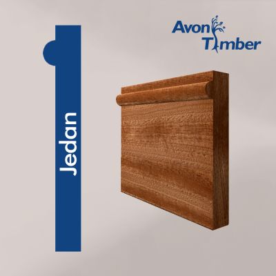 Solid Sapele Jedan Skirting (Per Metre)