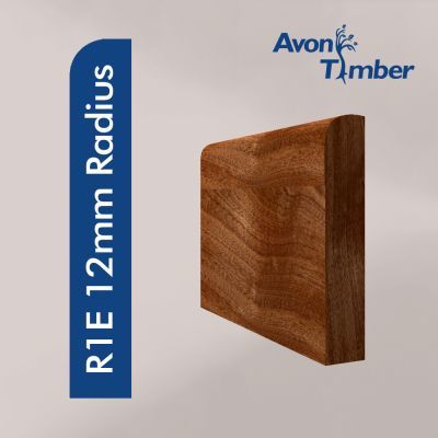 Solid Sapele Pencil Round (12mm Radius) Skirting (Per Metre)