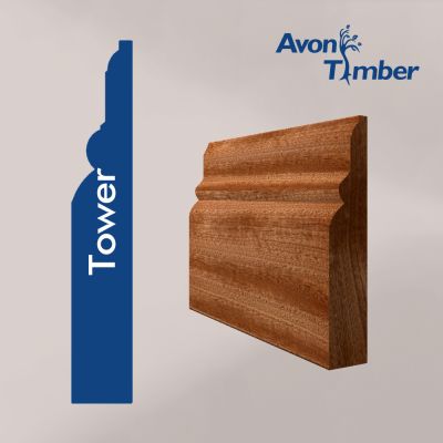 Solid Sapele Tower Skirting