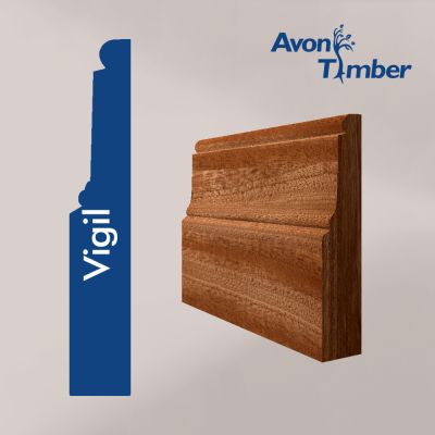 Solid Sapele Vigil Skirting (Per Metre)