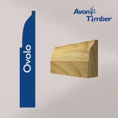 Solid Tulipwood Ovolo Architrave (Per Metre)