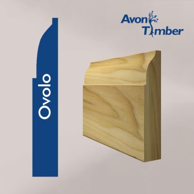 Solid Tulipwood Ovolo Skirting (Per Metre)