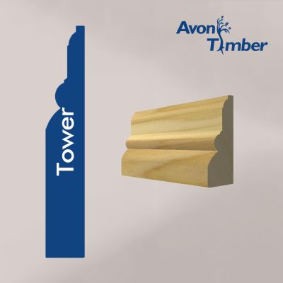 Solid Tulipwood Tower Architrave (Per Metre)