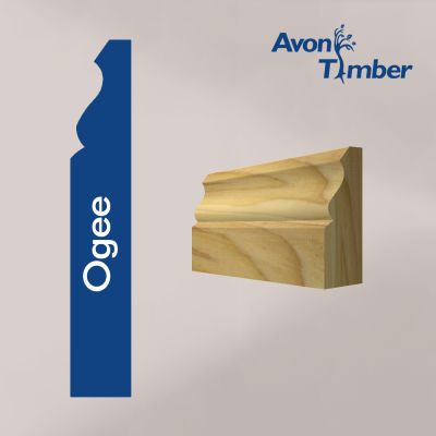 Solid Tulipwood Ogee Architrave (Per Metre)