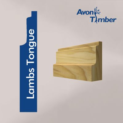 Solid Tulipwood Lambs Tongue Architrave (Per Metre)