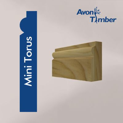 Solid Tulipwood Mini Torus Architrave (Per Metre)