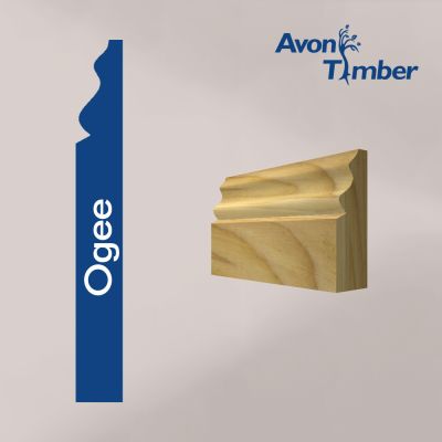 Solid Tulipwood 15mm Ogee Architrave (Per Metre)