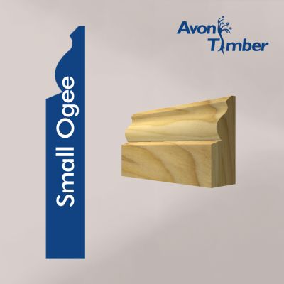 Solid Tulipwood Small Ogee Architrave (Per Metre)