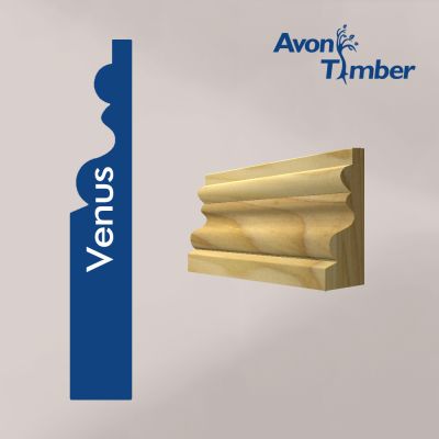 Solid Tulipwood Venus Architrave (Per Metre)