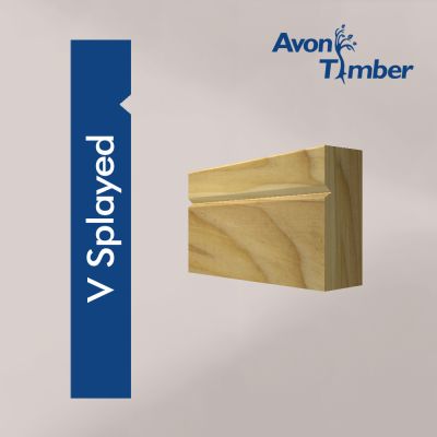 Solid Tulipwood V Splayed Architrave (Per Metre)