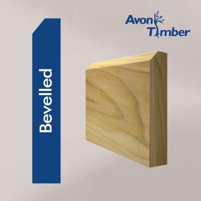 Solid Tulipwood Bevelled Skirting (Per Metre)