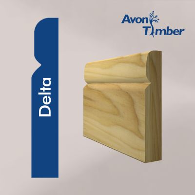 Solid Tulipwood Delta Skirting (Per Metre)