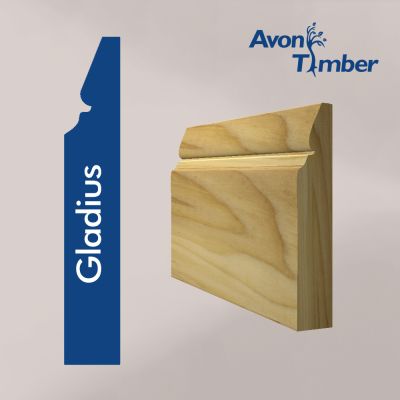 Solid Tulipwood Gladius Skirting (Per Metre)