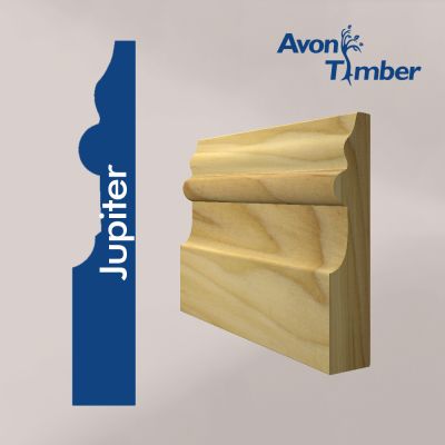 Solid Tulipwood Jupiter Skirting (Per Metre)