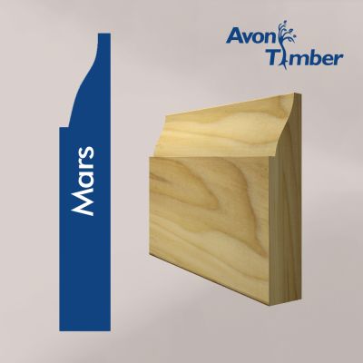 Solid Tulipwood Mars Skirting (Per Metre)