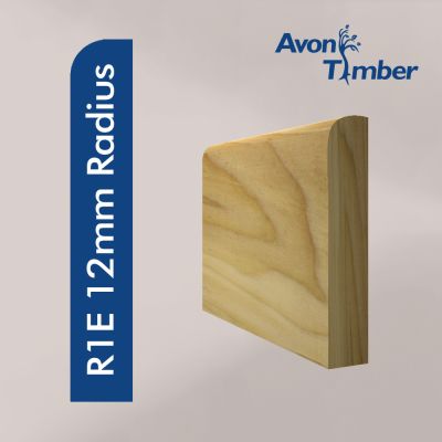 Solid Tulipwood Pencil Round (12mm Radius) Skirting (Per Metre)