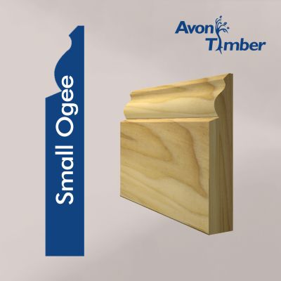 Solid Tulipwood Small Ogee Skirting