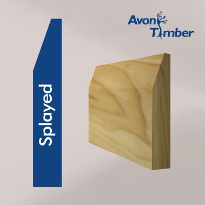 Solid Tulipwood Splayed Skirting (Per Metre)