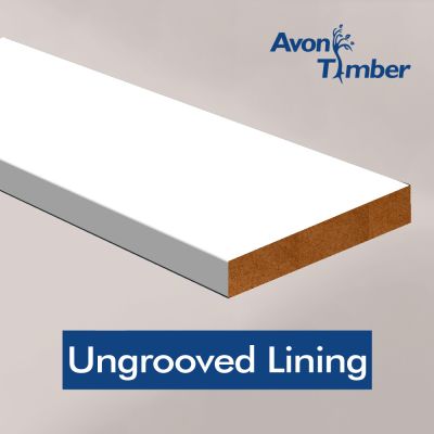 UnGrooved MDF Lining set with Doorstop