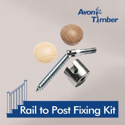 Universal Handrail Newel post Fixing Kit (suits all species)