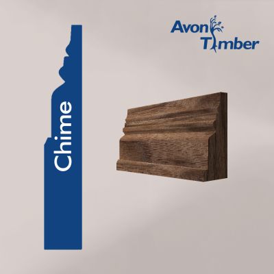 Solid American Black Walnut Chime Architrave (Per Metre)