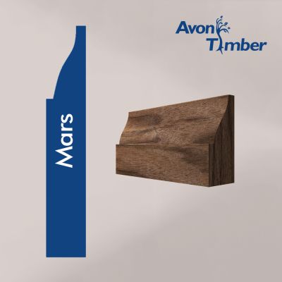 Solid American Black Walnut Mars Architrave (Per Metre)