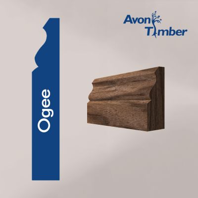 Solid American Black Walnut Ogee Architrave