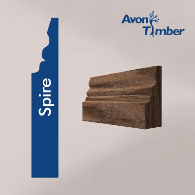 Solid American Black Walnut Spire Architrave (Per Metre)