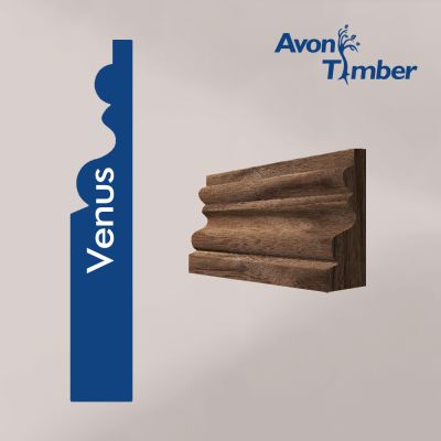 Solid American Black Walnut Venus Architrave (Per Metre)