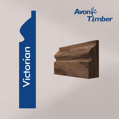 Solid American Black Walnut Victorian Architrave (Per Metre)