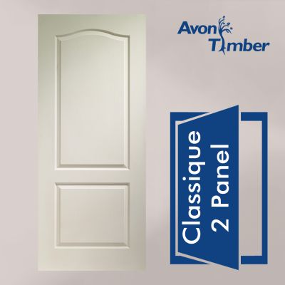 White Moulded Internal Door: Type Classique 2 Panel