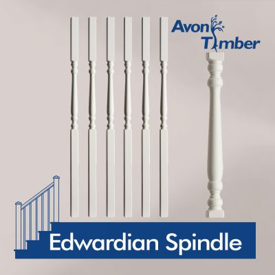 Benchmark White Primed Edwardian Spindle