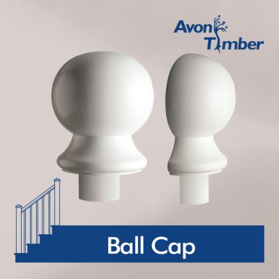 Benchmark White Primed Newel Ball Cap
