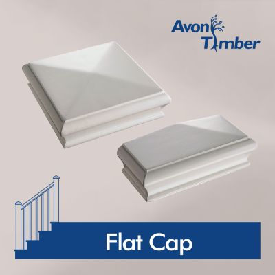 Benchmark White Primed Newel Pyramid Cap Half