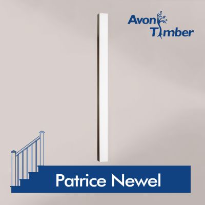 Benchmark White Primed Newel - Patrice
