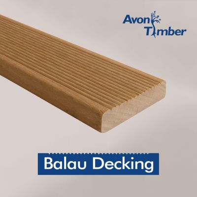 Yellow Balau Reeded & Smooth Decking