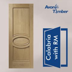 Oak Internal Door: Type Calabria with Raised Mouldings